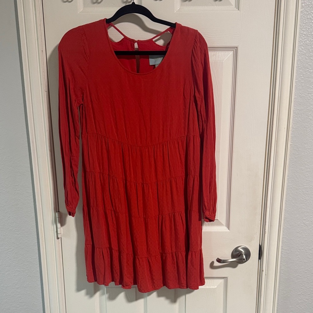 Skies Are Blue Red Mini Dress